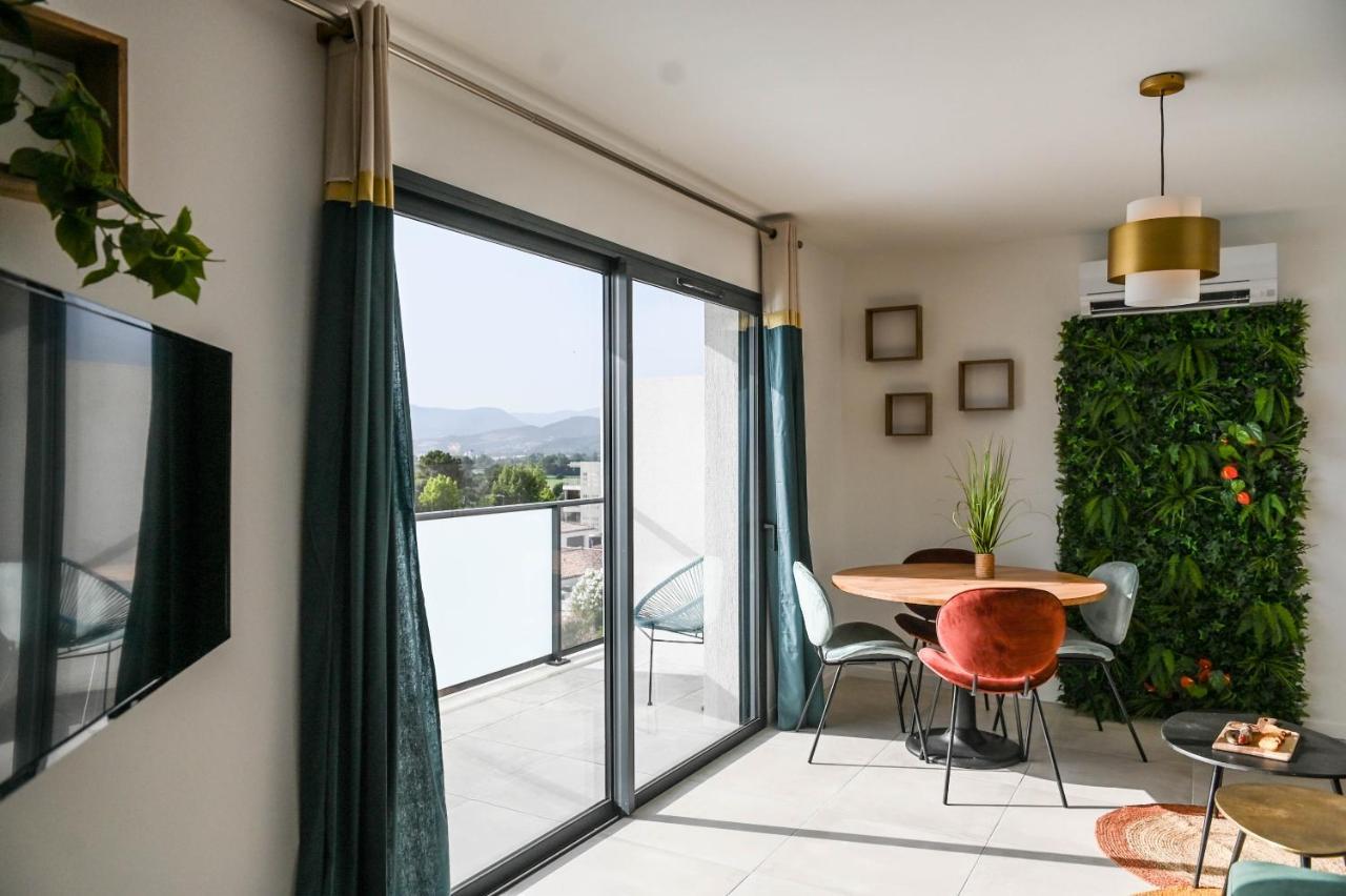 Ferienwohnung Porticcio Vacations - Terrasse, Piscine, Jacuzzi, Clim - By Tgb Exterior foto
